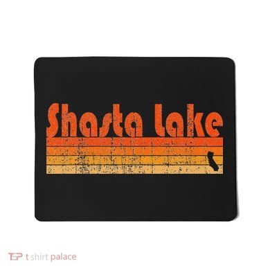 Retro 80s Style Shasta Lake Ca Mousepad