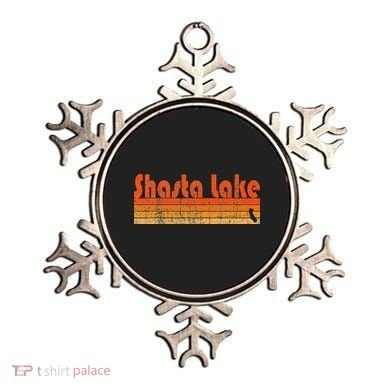 Retro 80s Style Shasta Lake Ca Ornament