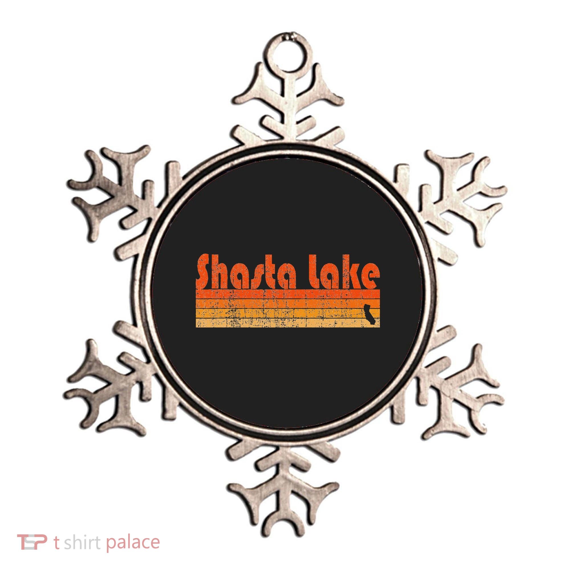 Retro 80s Style Shasta Lake Ca Ornament