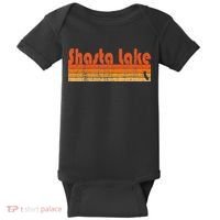 Retro 80s Style Shasta Lake Ca Baby Bodysuit thumb 0