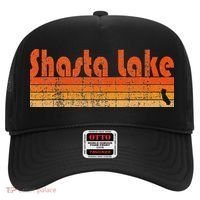 Retro 80s Style Shasta Lake Ca Hat thumb 0