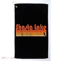 Retro 80s Style Shasta Lake Ca Golf Towel thumb 0
