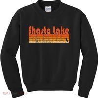 Retro 80s Style Shasta Lake Ca Kids Sweatshirt thumb 0
