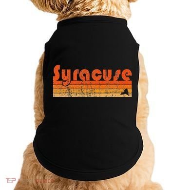 Retro 80s Style Syracuse Ny Doggie Tank