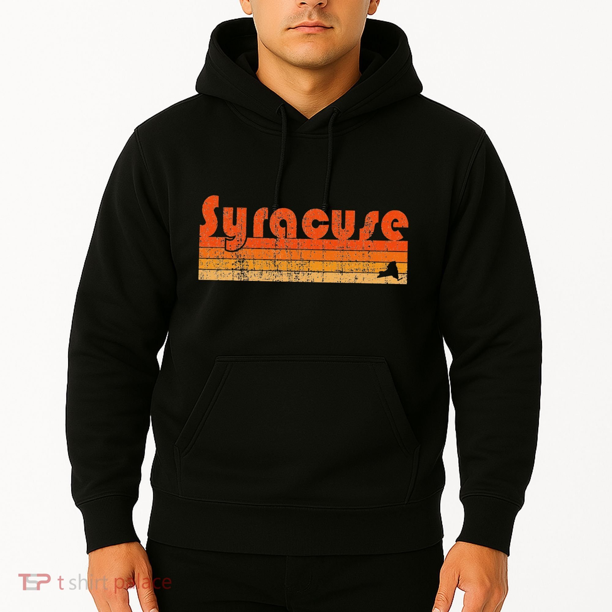Retro 80s Style Syracuse Ny Hoodie