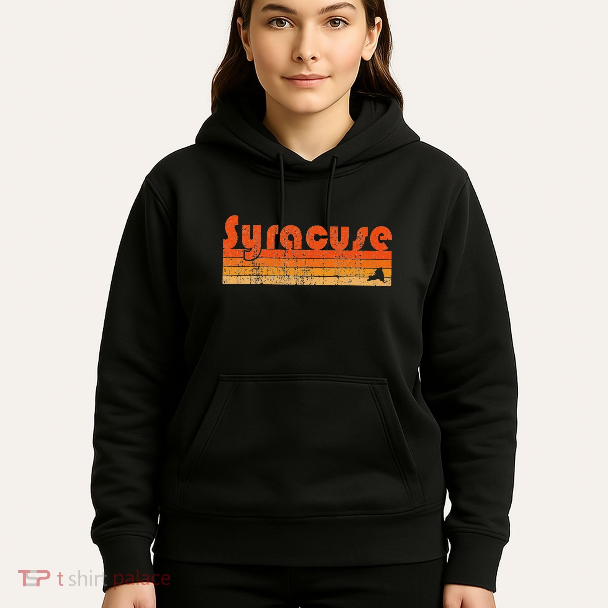 Retro 80s Style Syracuse Ny Hoodie
