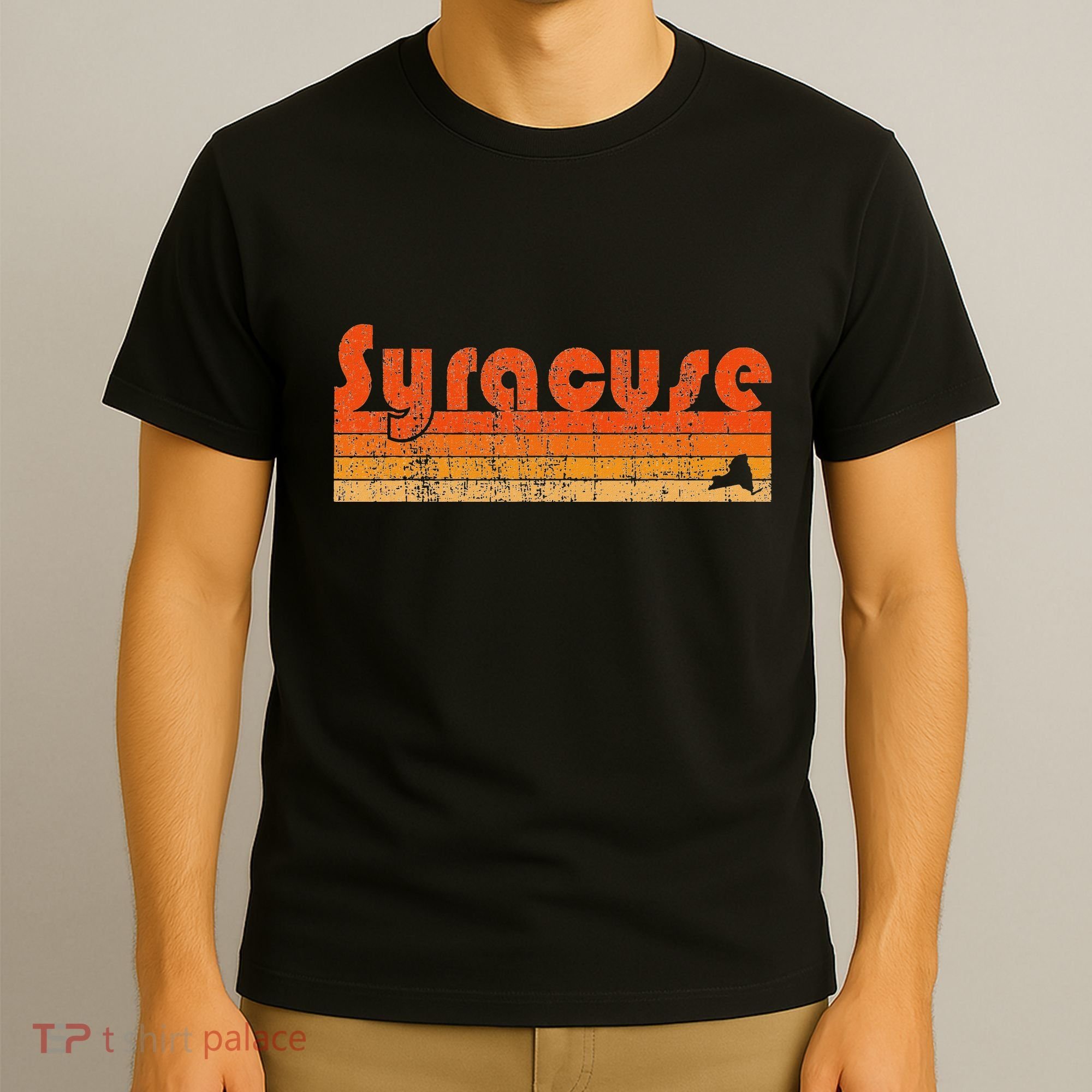 Retro 80s Style Syracuse Ny T-Shirt