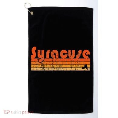 Retro 80s Style Syracuse Ny Golf Towel