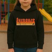 Retro 80s Style Syracuse Ny Kids Hoodie thumb 3