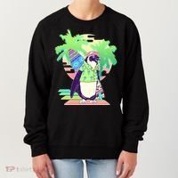 Retro 80's Tropical Surfer Penguin Women's Sweatshirt thumb 0