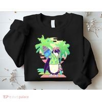 Retro 80's Tropical Surfer Penguin Sweatshirt thumb 2