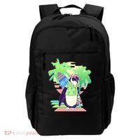 Retro 80's Tropical Surfer Penguin Backpack thumb 0