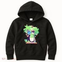 Retro 80's Tropical Surfer Penguin Kids Hoodie thumb 0