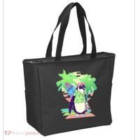 Retro 80's Tropical Surfer Penguin Tote Bag thumb 2