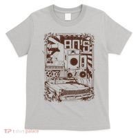 Retro 80's Vintage Classic Car Boombox Graphic T-Shirt thumb 0