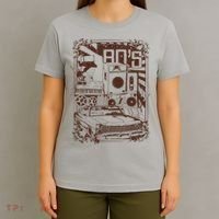 Retro 80's Vintage Classic Car Boombox Graphic T-Shirt thumb 4