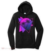 Retro 80s Vaporwave Aesthetic Palm Trees 90s Art Vaporwave Women's Hoodie thumb 0