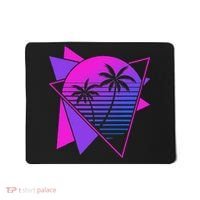 Retro 80s Vaporwave Aesthetic Palm Trees 90s Art Vaporwave Mousepad thumb 0