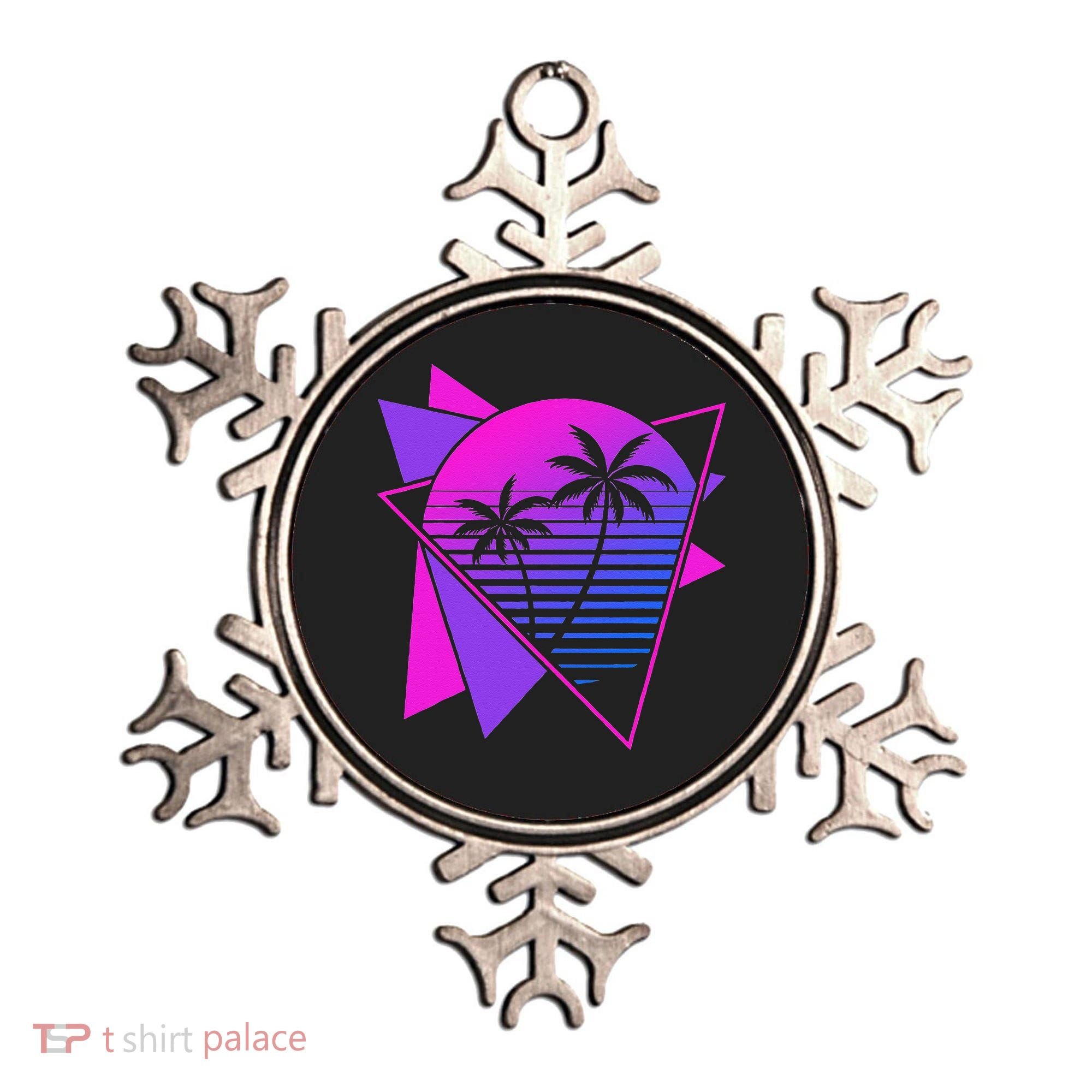 Retro 80s Vaporwave Aesthetic Palm Trees 90s Art Vaporwave Ornament