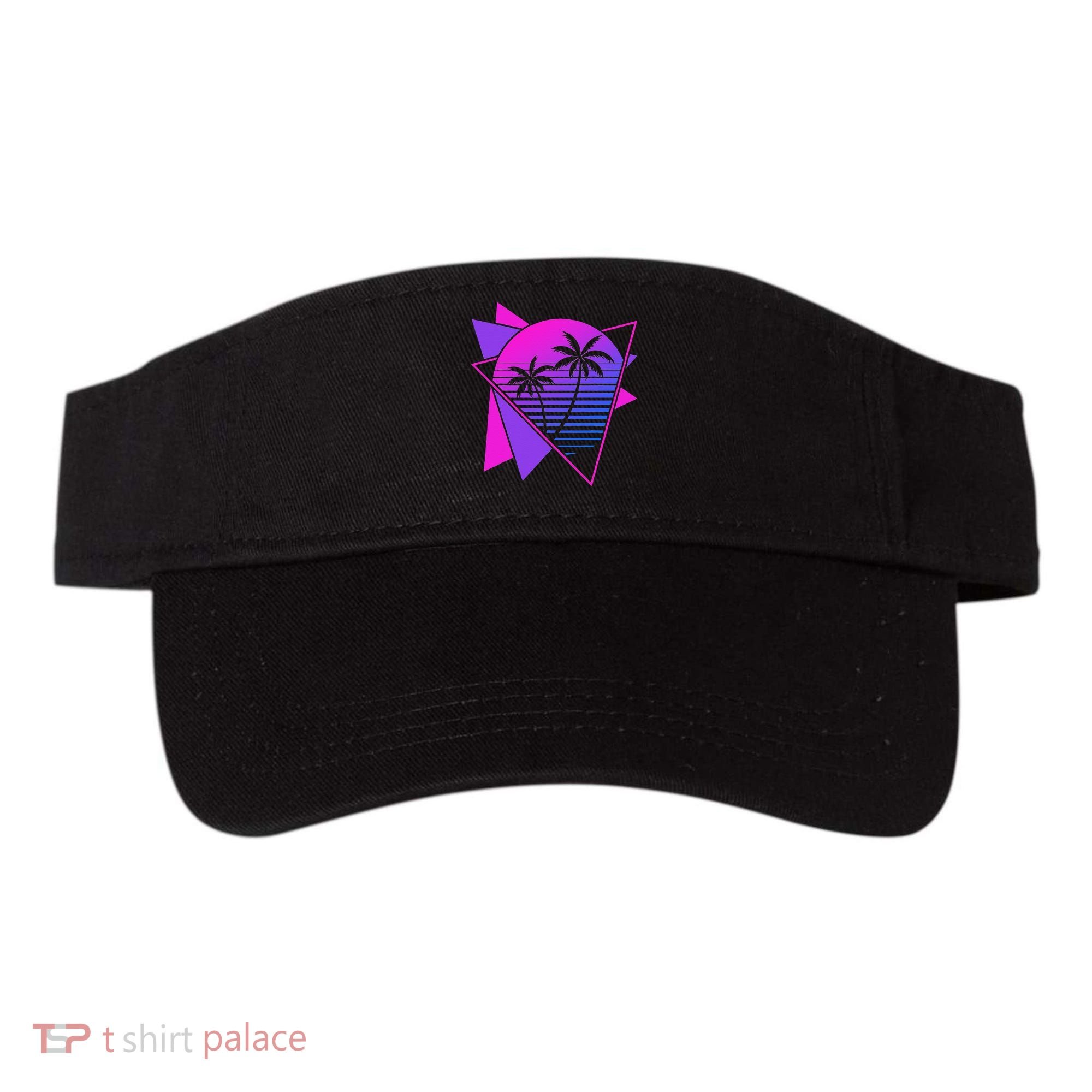 Retro 80s Vaporwave Aesthetic Palm Trees 90s Art Vaporwave Visor