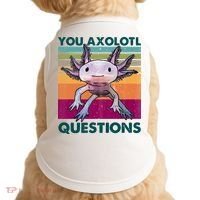 Retro 90s Axolotl Funny You Axolotl Questions Doggie Tank thumb 0