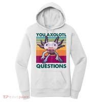 Retro 90s Axolotl Funny You Axolotl Questions Women's Hoodie thumb 0