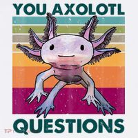Retro 90s Axolotl Funny You Axolotl Questions Kids Sweatshirt thumb 2
