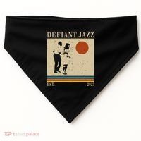 Retro 90s Defiant Jazz Gift USA-Made Doggie Bandana thumb 0