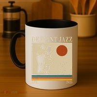 Retro 90s Defiant Jazz Gift Coffee Mug thumb 4