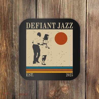 Retro 90s Defiant Jazz Gift Coaster