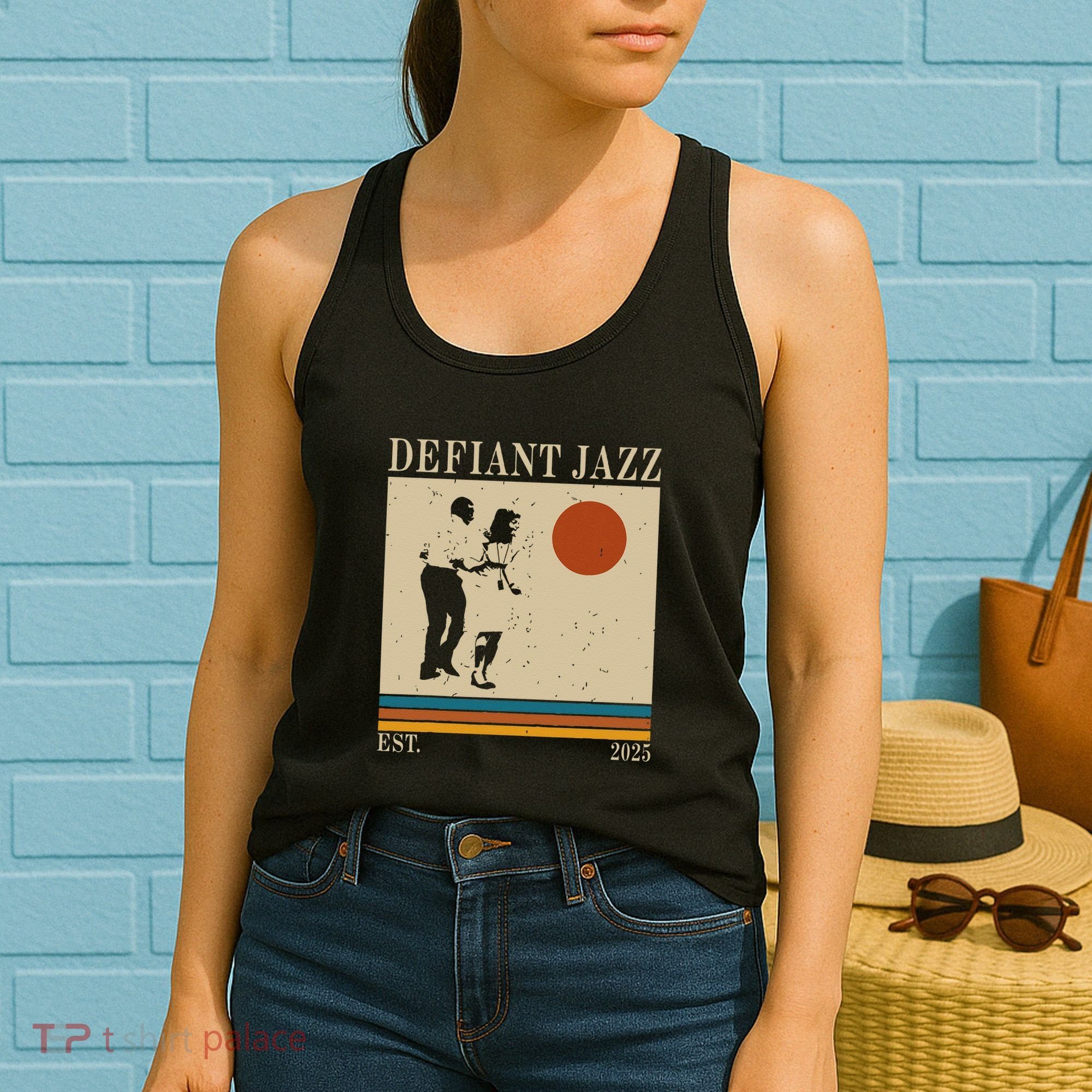 Retro 90s Defiant Jazz Gift Women's Tank Top