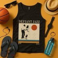 Retro 90s Defiant Jazz Gift Tank Top thumb 4