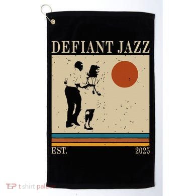 Retro 90s Defiant Jazz Gift Golf Towel