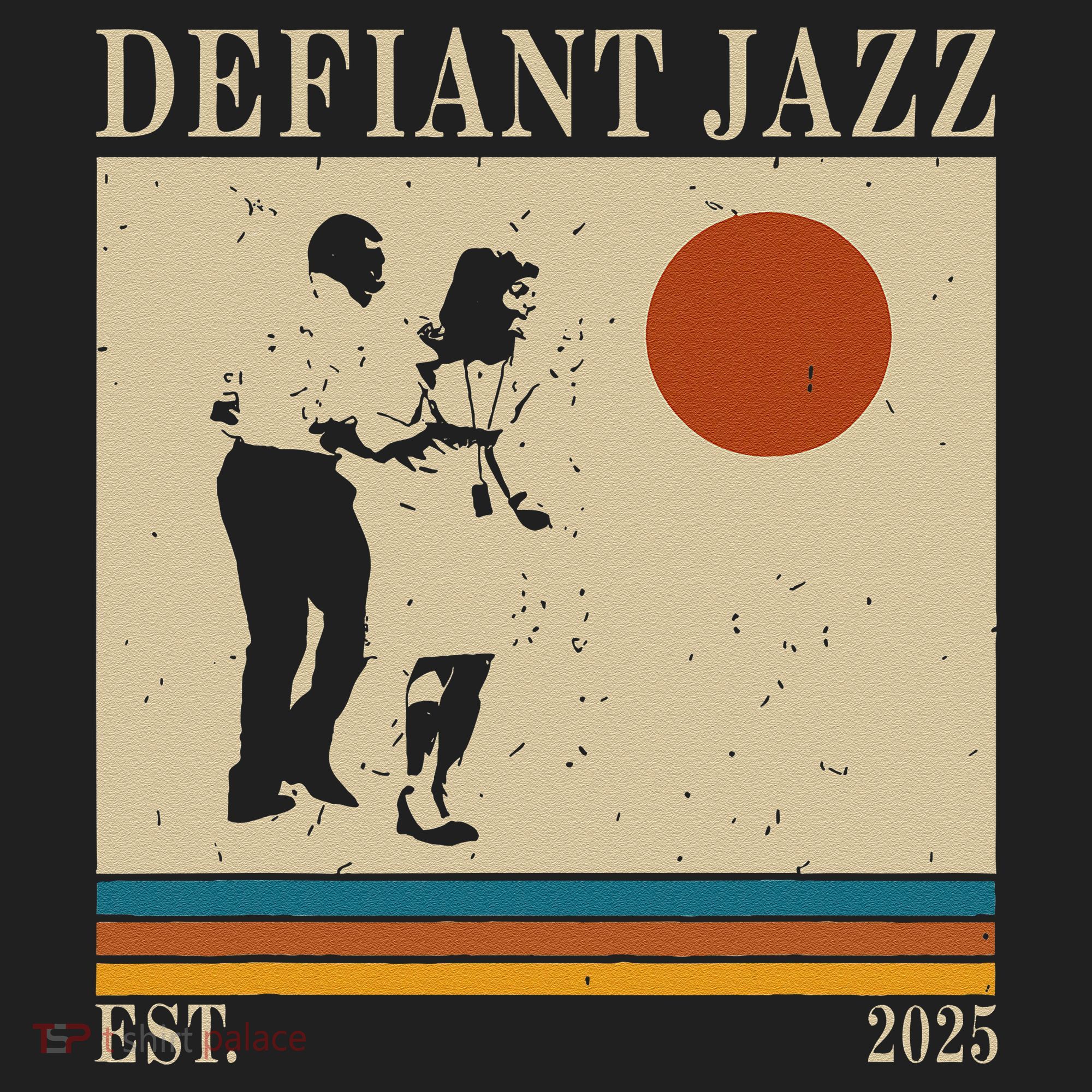 Retro 90s Defiant Jazz Gift Golf Towel