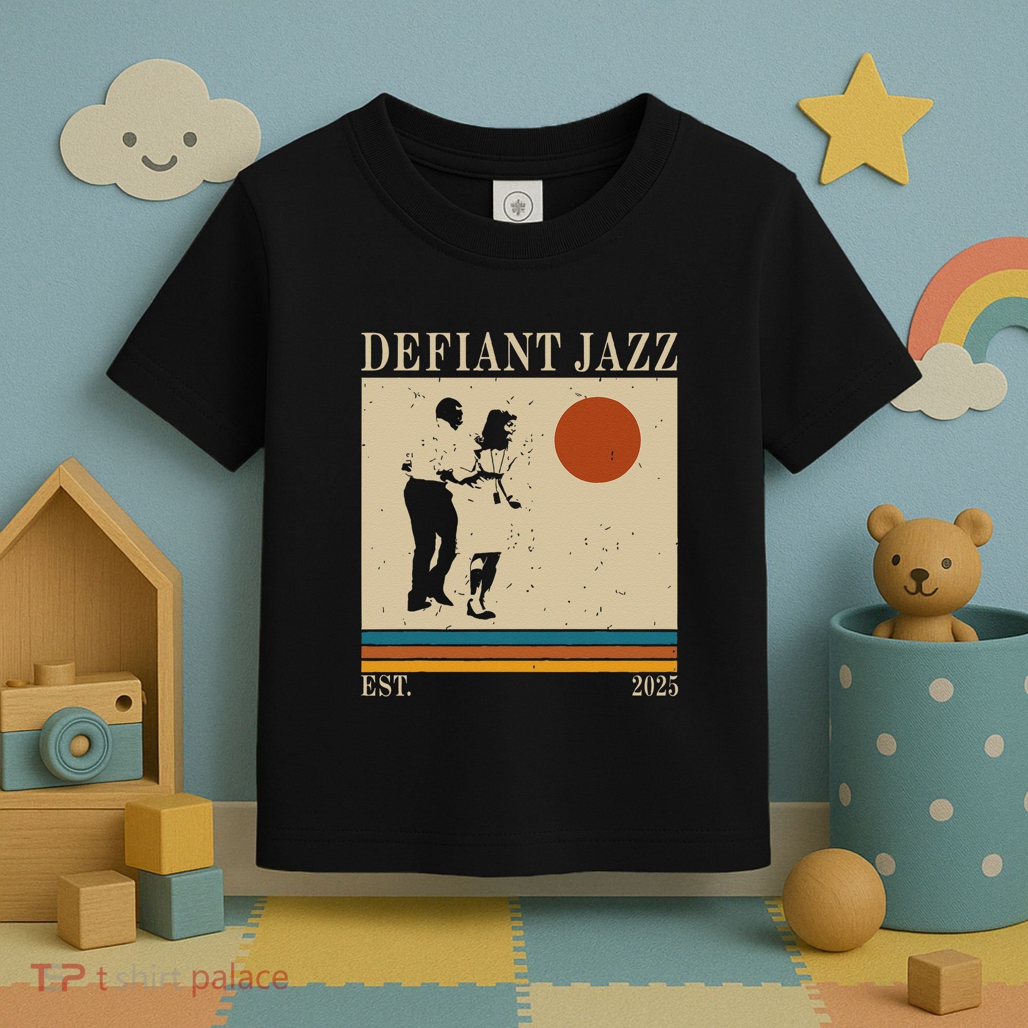 Retro 90s Defiant Jazz Gift Toddler T-Shirt