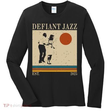 Retro 90s Defiant Jazz Gift Women's Long Sleeve Shirt