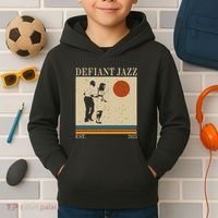 Retro 90s Defiant Jazz Gift Kids Hoodie thumb 2
