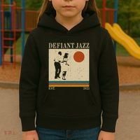Retro 90s Defiant Jazz Gift Kids Hoodie thumb 3