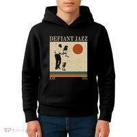 Retro 90s Defiant Jazz Gift Kids Hoodie thumb 4