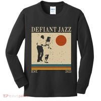 Retro 90s Defiant Jazz Gift Kids Long Sleeve Shirt thumb 0