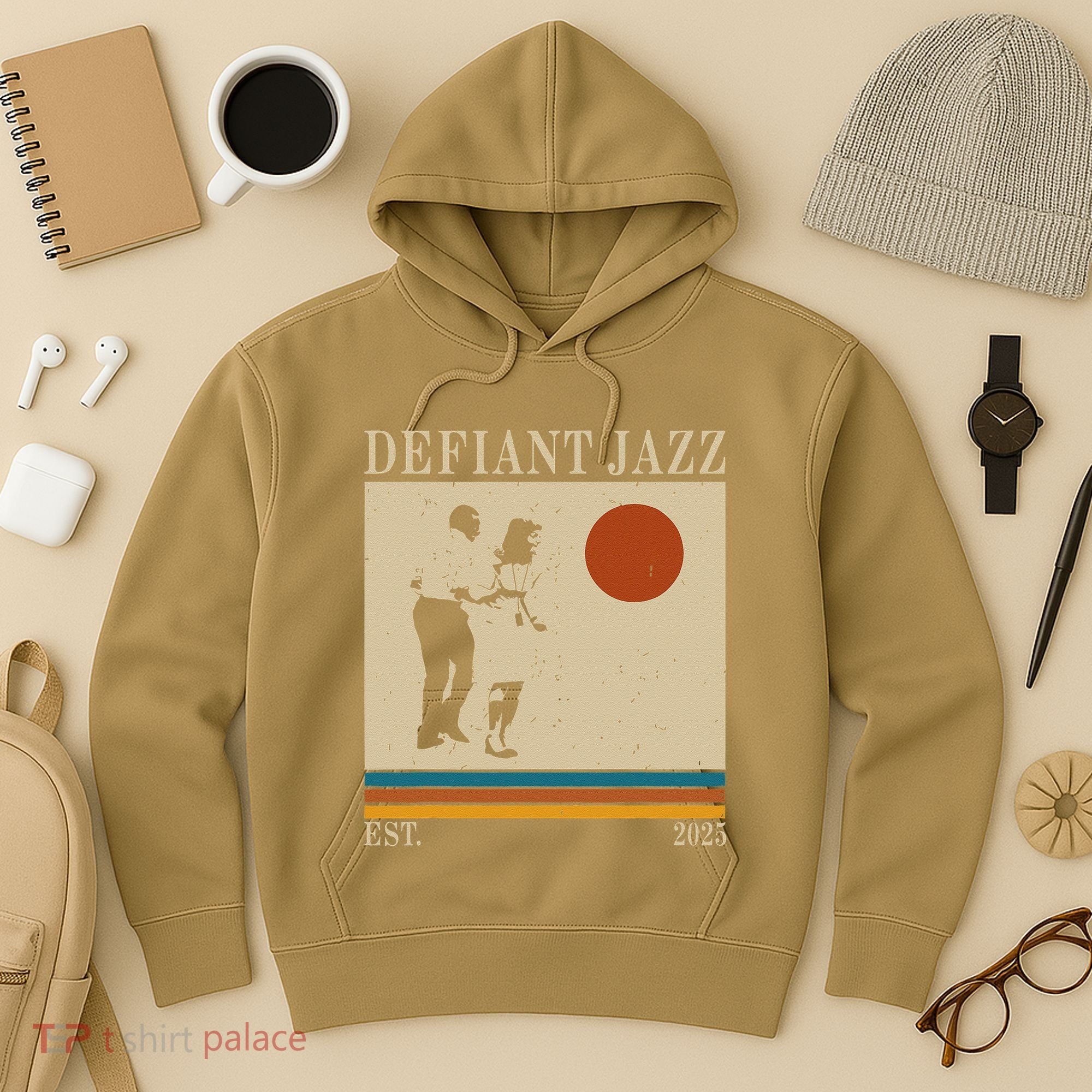 Retro 90s Defiant Jazz Gift Hoodie