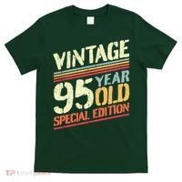 Retro 95 Years Old Vintage Cheese 95th Birthday T-Shirt thumb 0