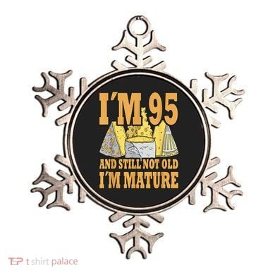 Retro 95 Years Old Vintage Cheese 95th Birthday Ornament