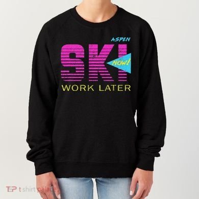 Retro Aspen 80s Colorado Skiing Women's Sweatshirt