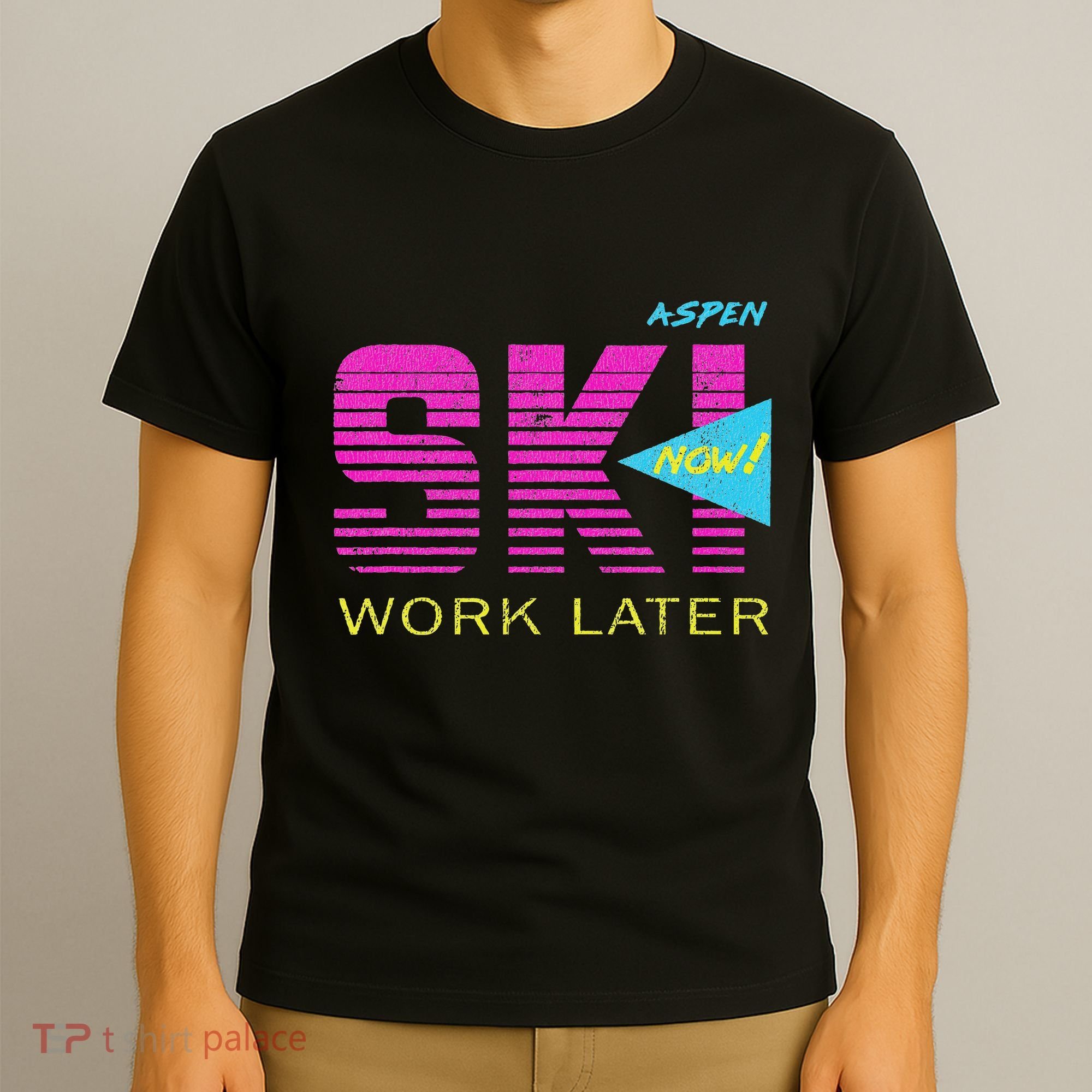 Retro Aspen 80s Colorado Skiing T-Shirt