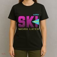 Retro Aspen 80s Colorado Skiing T-Shirt thumb 4