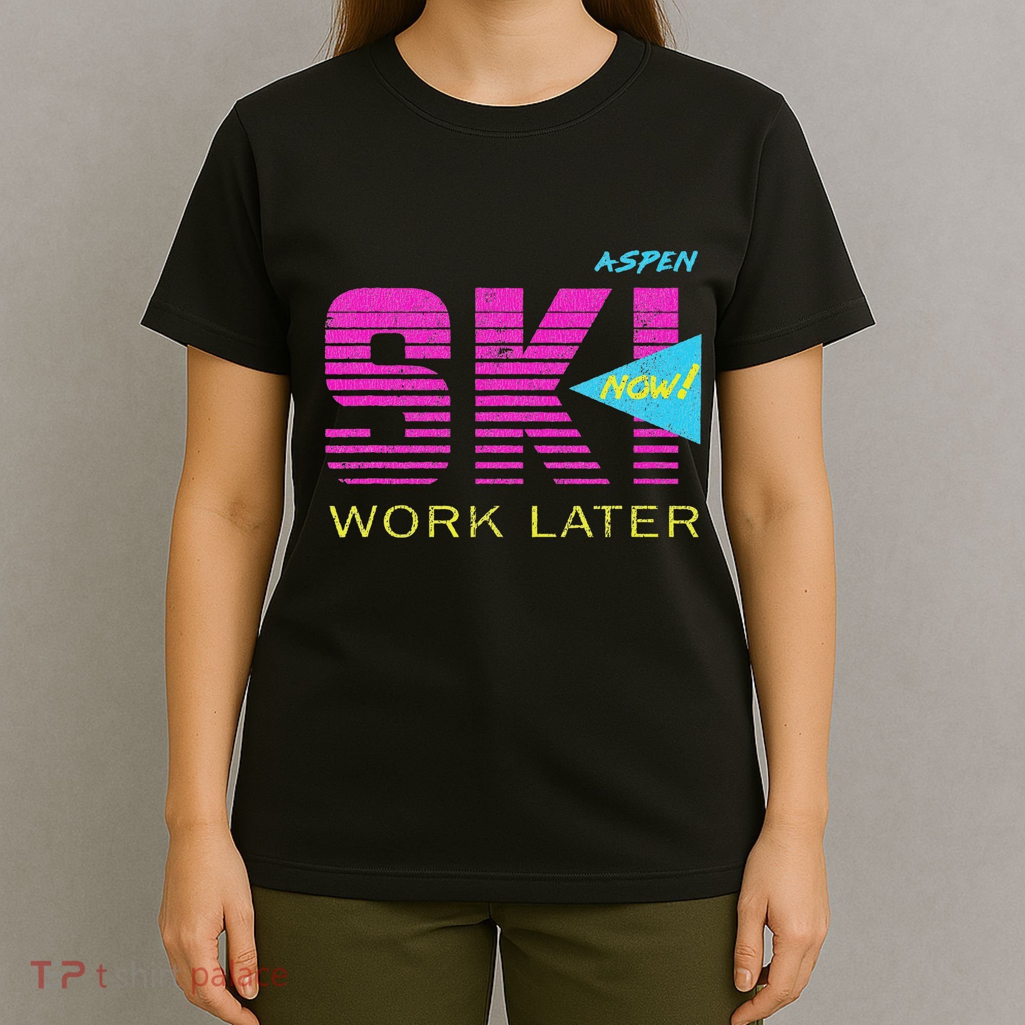Retro Aspen 80s Colorado Skiing T-Shirt