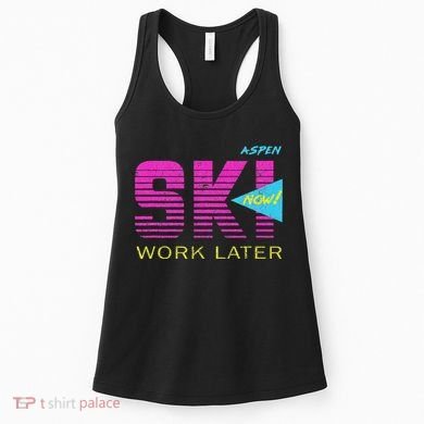 Retro Aspen 80s Colorado Skiing Women's Tank Top