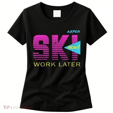 Retro Aspen 80s Colorado Skiing Women's T-Shirt