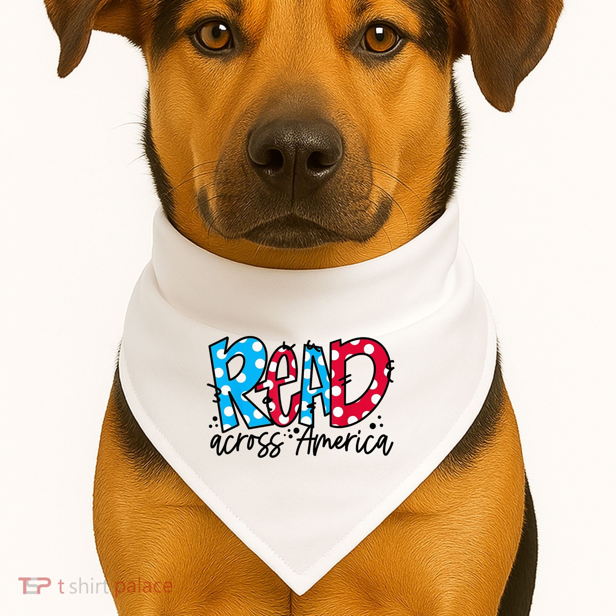 Read Across America USA-Made Doggie Bandana